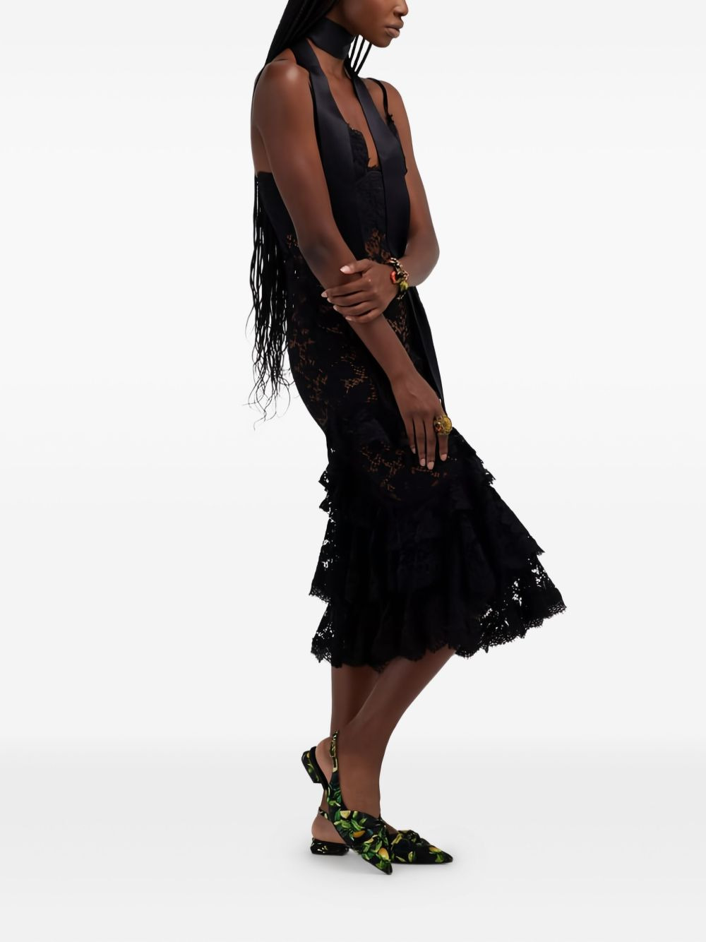 lace ruffled dress - 3