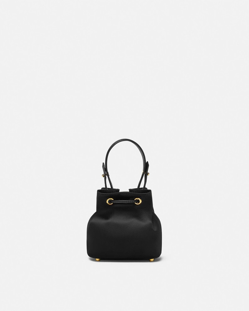 VERSACE La Medusa Satin Mini Bucket Bag outlook