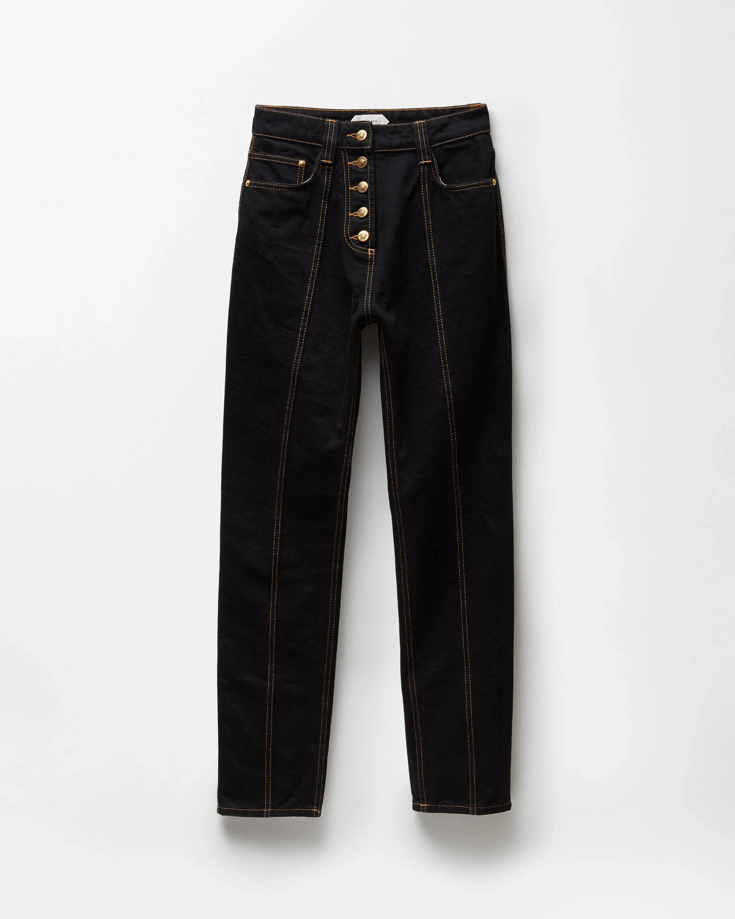 High Waist Straight Jeans - 1