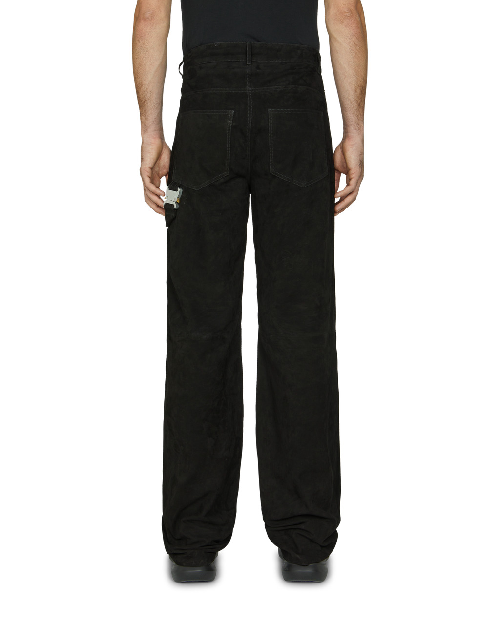 BUCKLE SUEDE CARPENTER PANT - 5