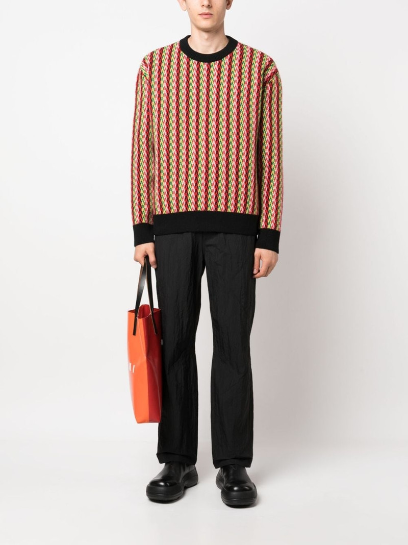 Lanvin chevron-motif jumper outlook