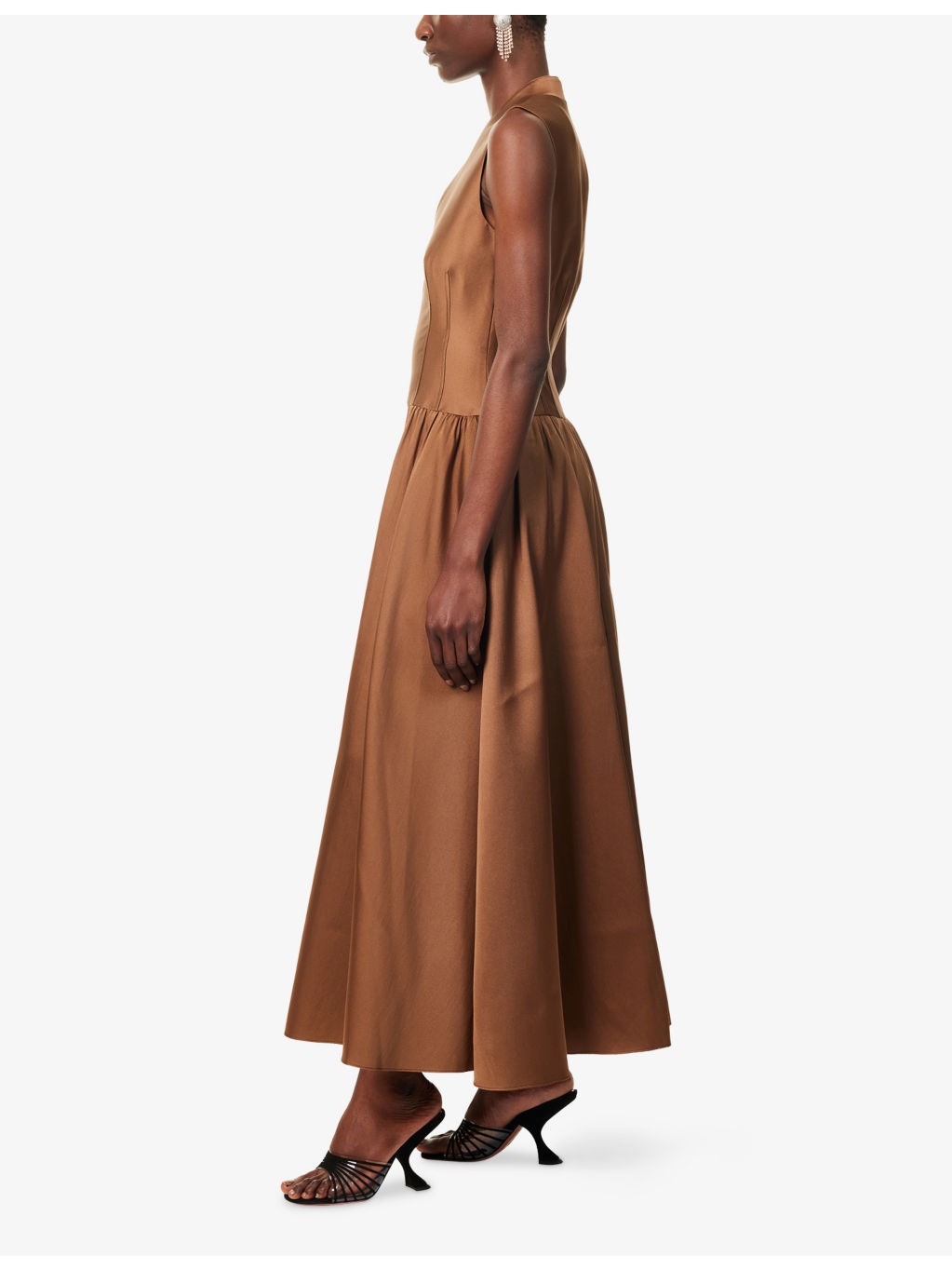 Ball Sleeveless Woven Maxi Dress - 3