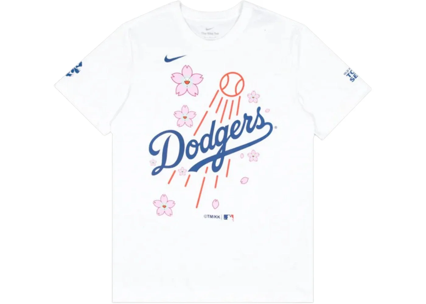 Nike x Takashi Murakami x MLB World Tour Tokyo Series 2025 Dodgers S/S Tee White - 1