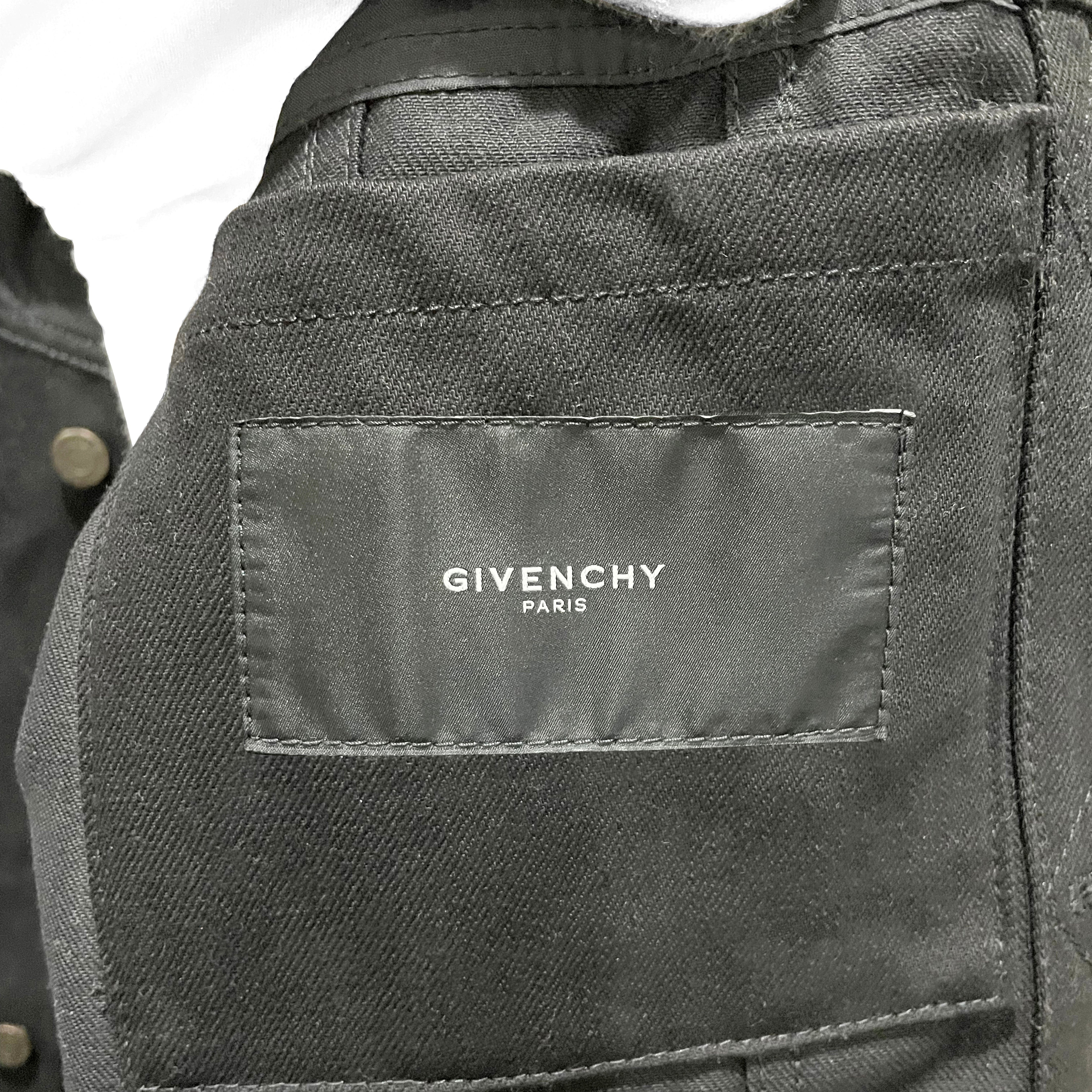 Givenchy Star-Studded Denim Jacket - Black - 8