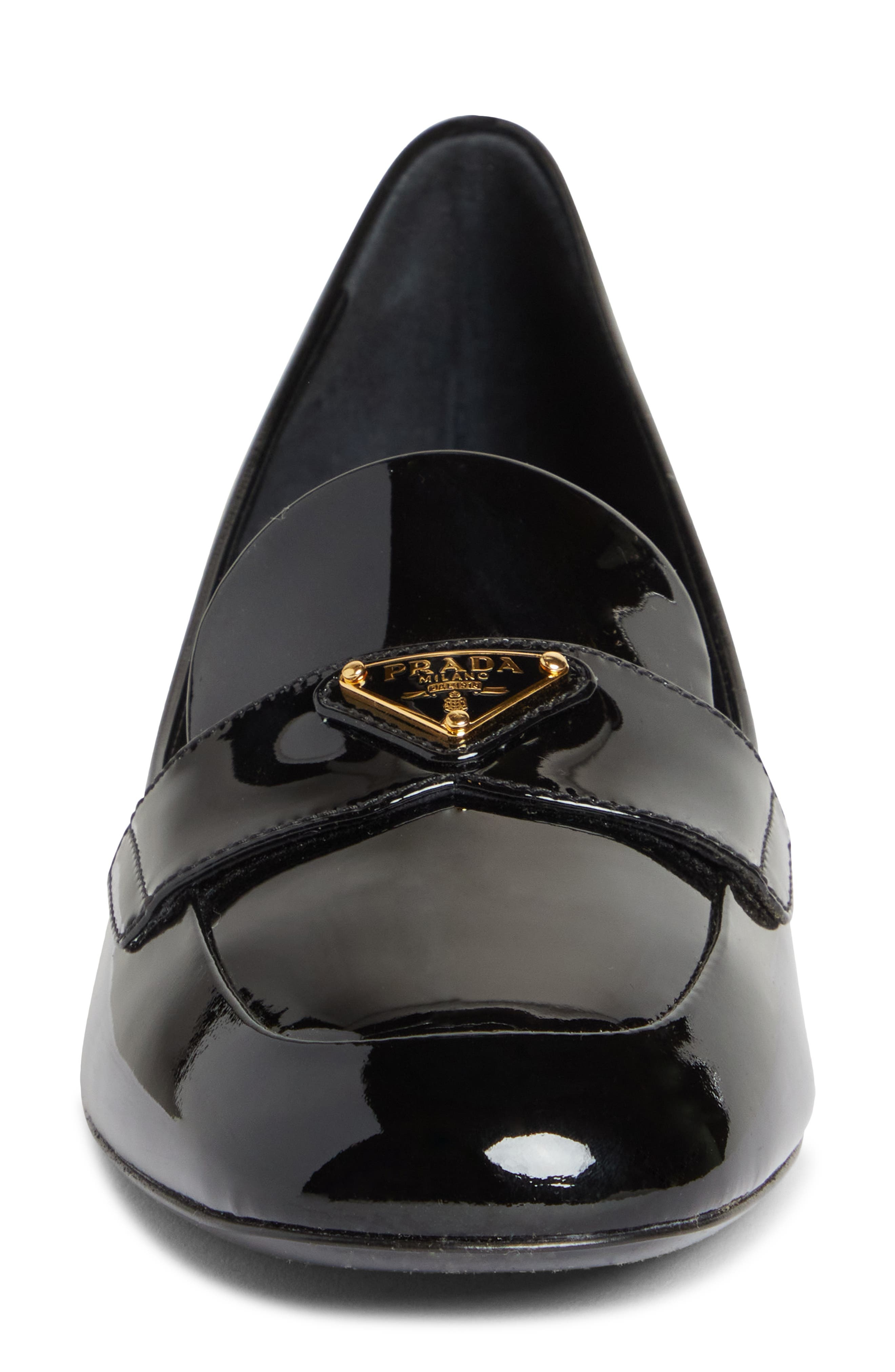 Triangle Logo Loafer Pump - 4