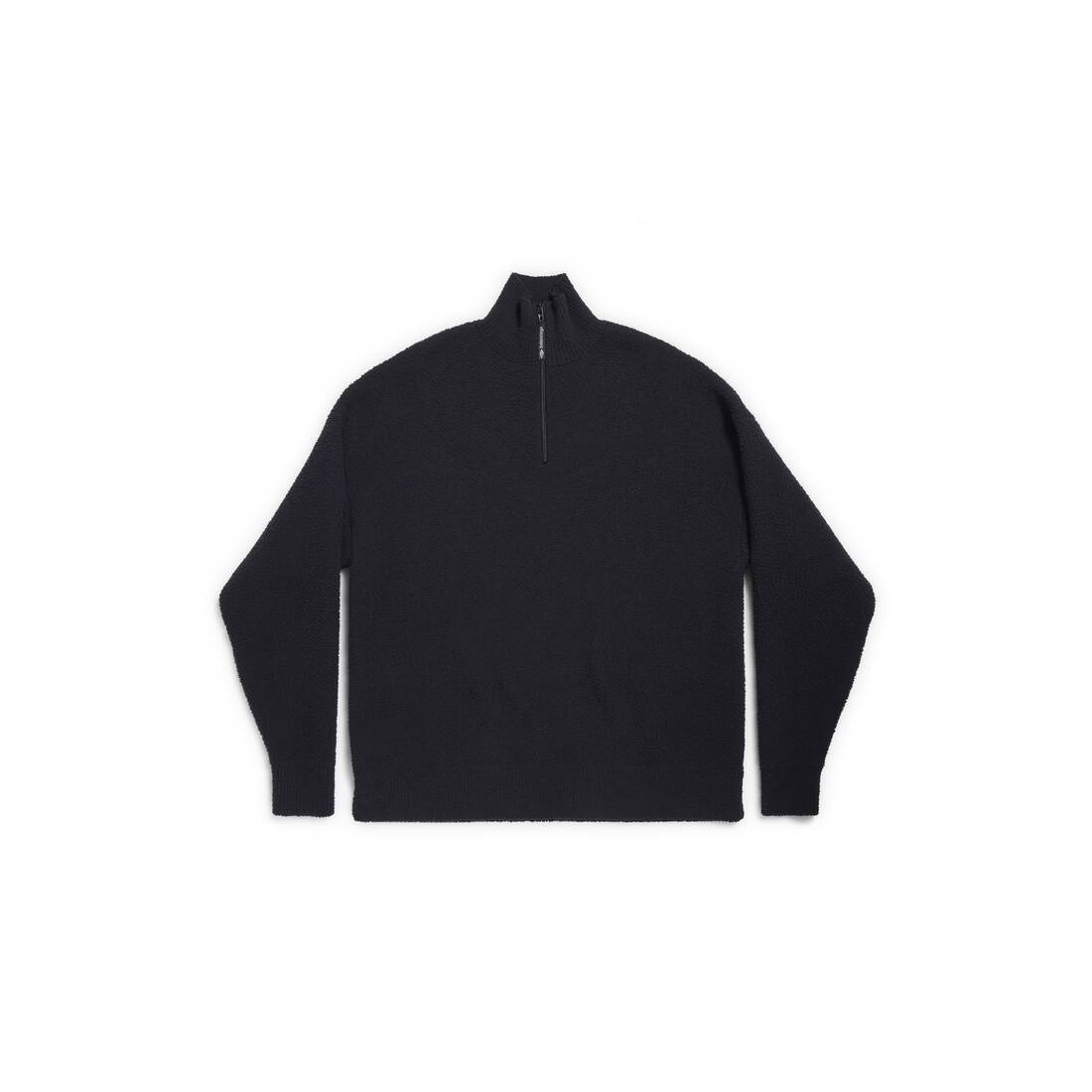 Skiwear - Half Zip High Neck Sweater in Black - 1