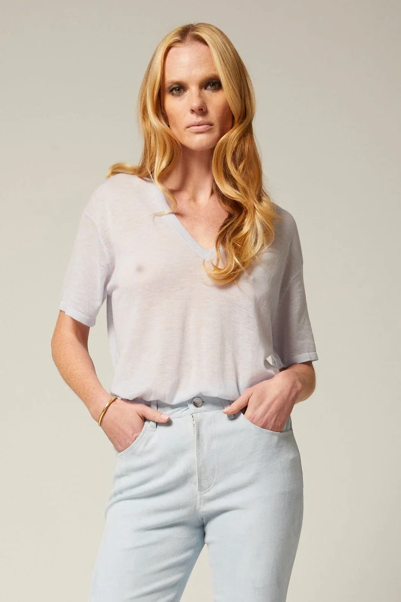 TISSUE V NECK TEE - 1