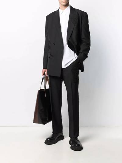 Valentino concealed front button placket shirt outlook