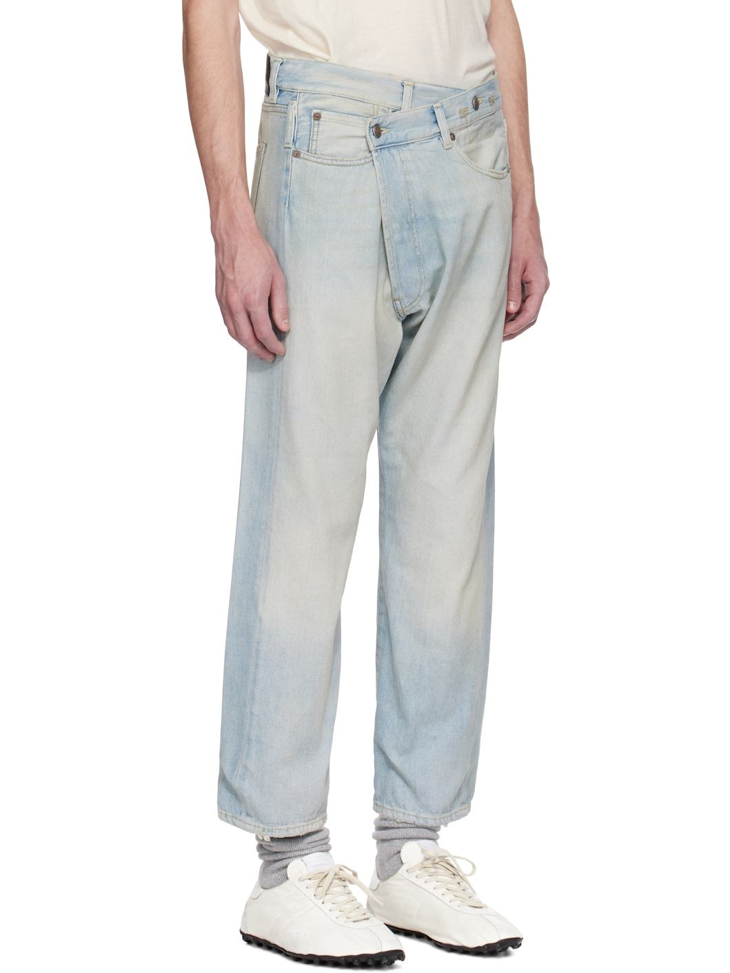 Blue Crossover Jeans - 2
