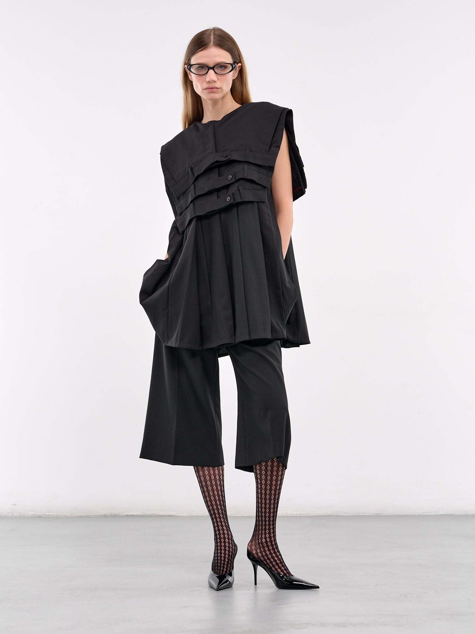 Deconstructed Suit Pant Mini Dress - 6