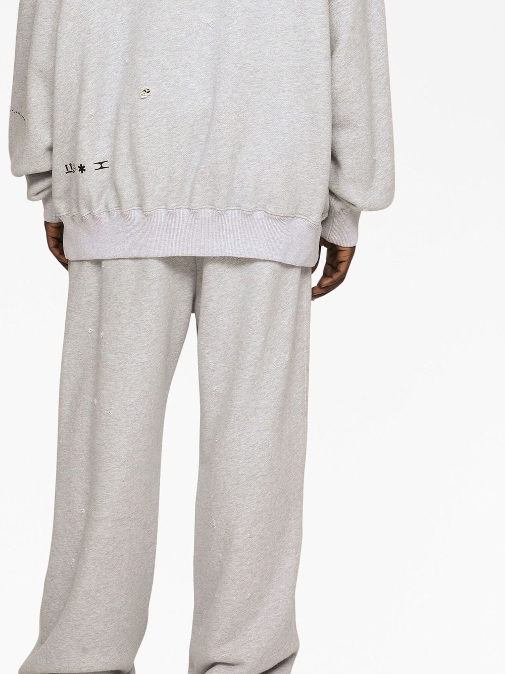 logo-print cotton track pants - 5