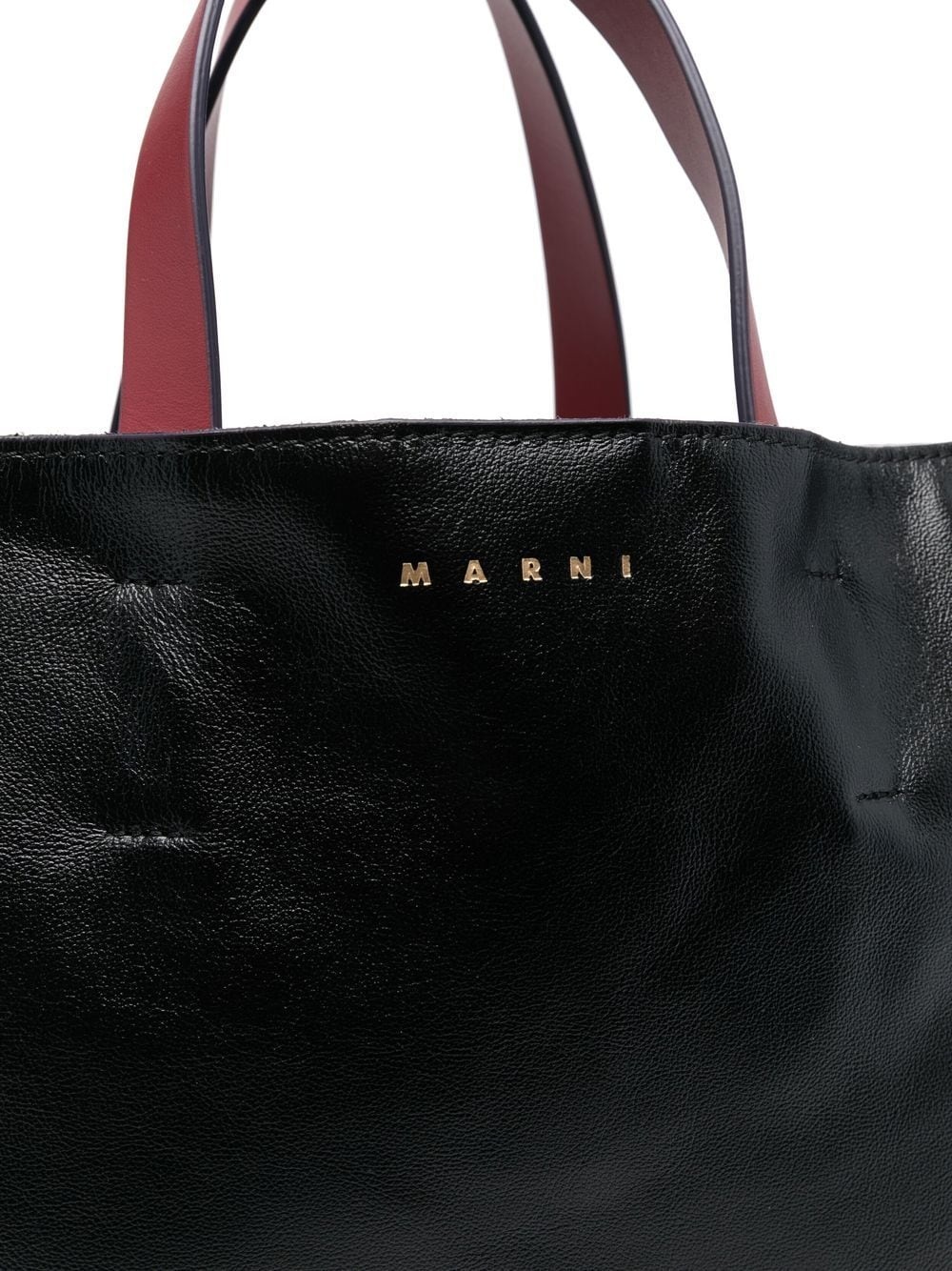 logo-stamp leather tote bag - 4