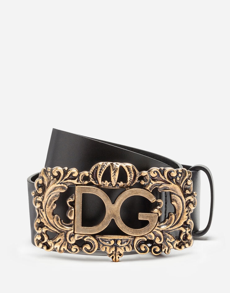 Leather belt with DG frame - 1