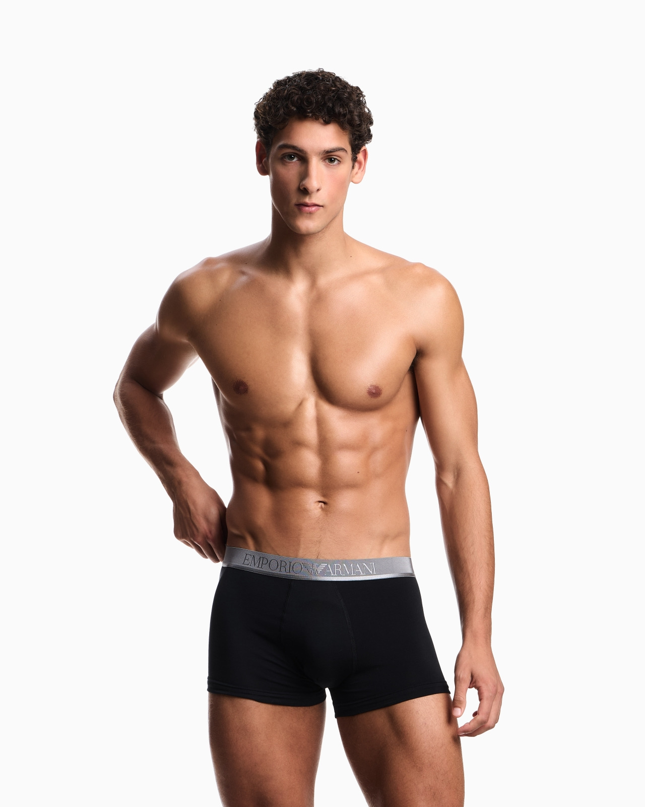 THREE-PACK OF ASV SHINY LOGOBAND ORGANIC JERSEY BOXER BRIEFS - 2