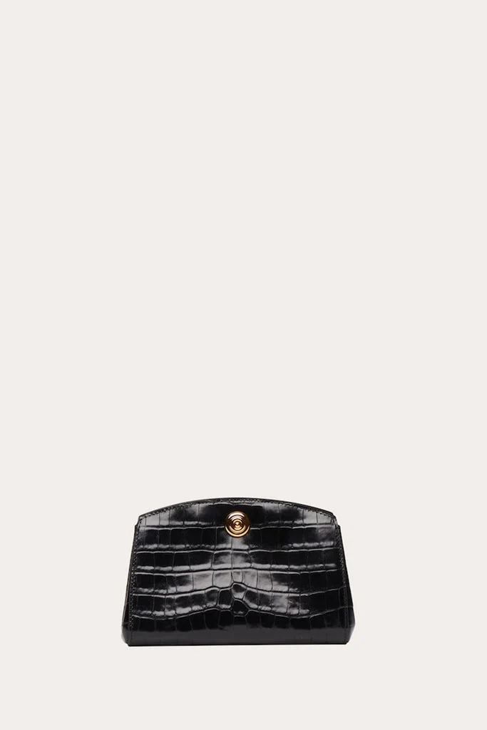 PUSHLOCK CLUTCH BLACK CROC - 1