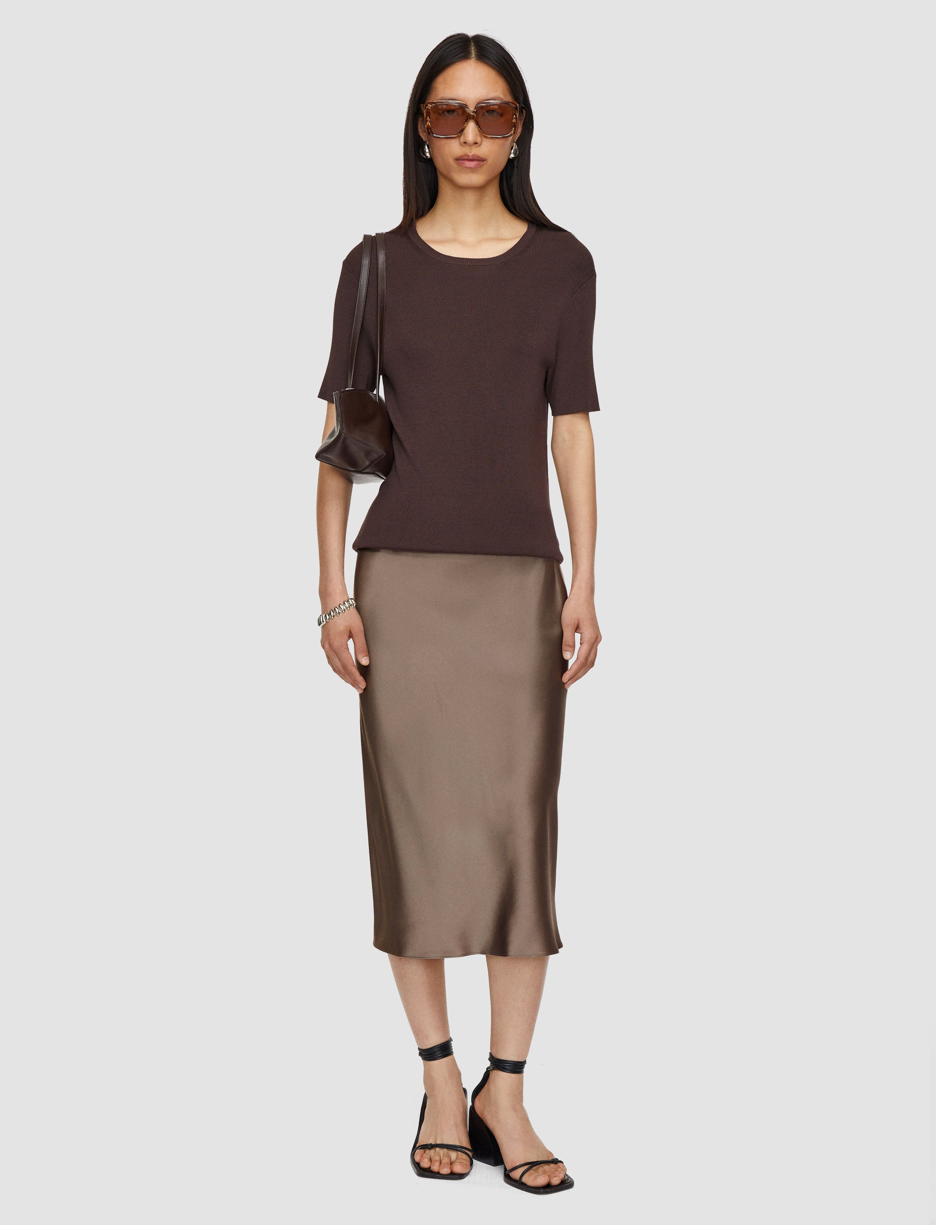 Isaak Silk Satin Skirt - 3