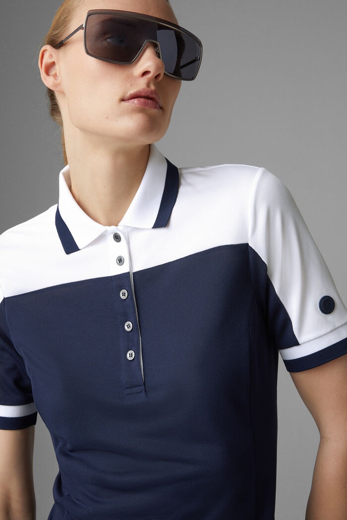 Carolin Functional polo shirt in Dark blue/White - 4