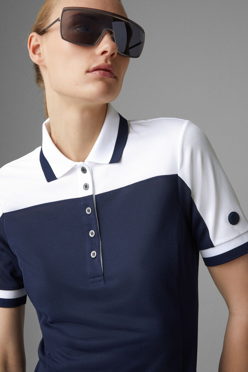 Carolin Functional polo shirt in Dark blue/White 4
