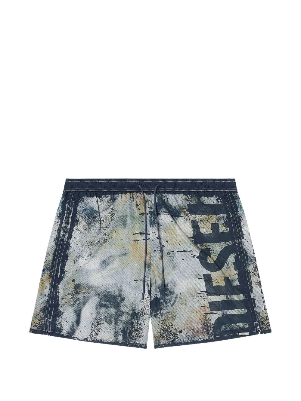 logo-print drawstring swim shorts - 1