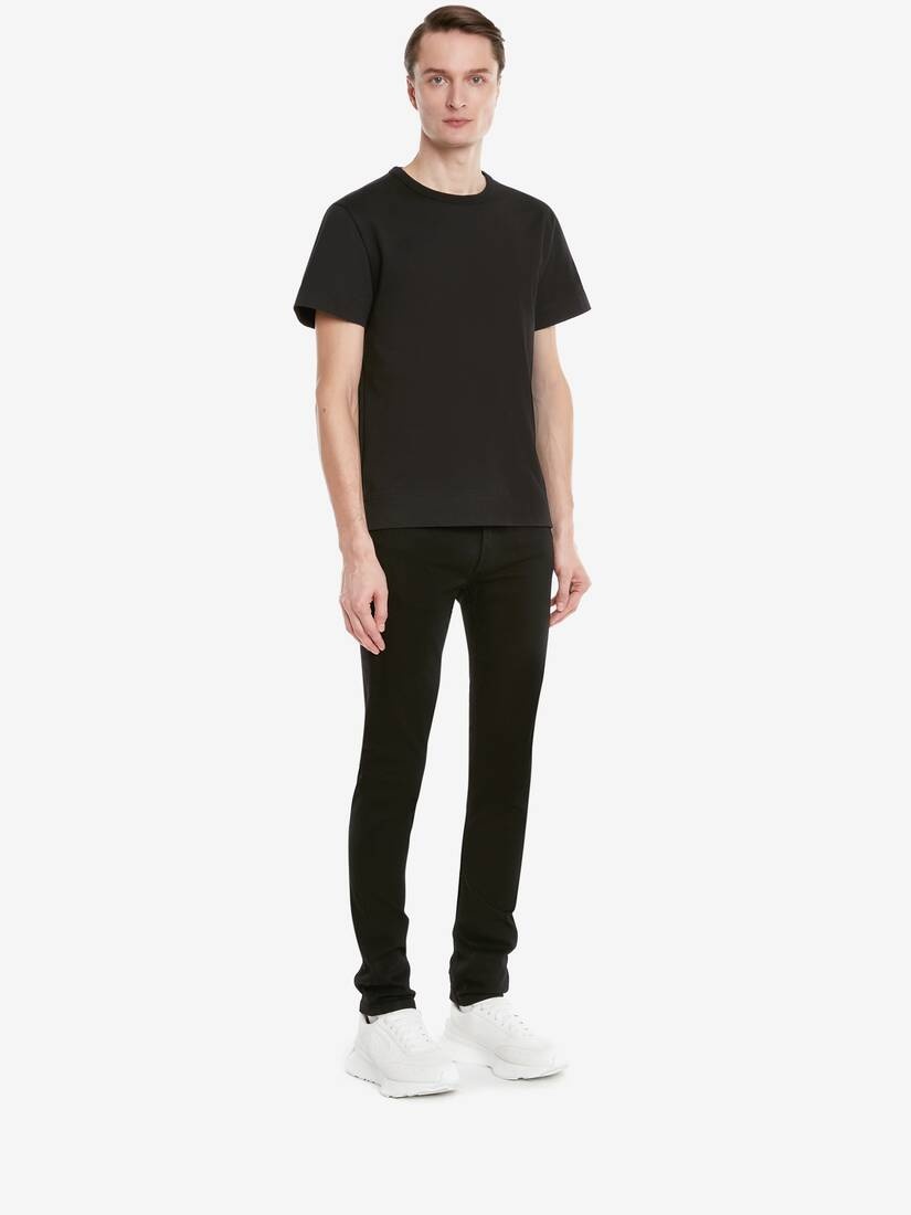 Men's Medium Jersey T-shirt in Black - 2