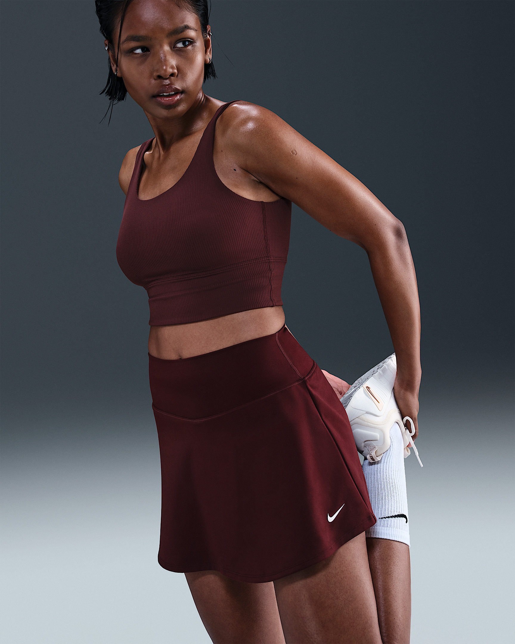 Nike Zenvy Rib Women's Light-Support Padded Longline Sports Bra - 3
