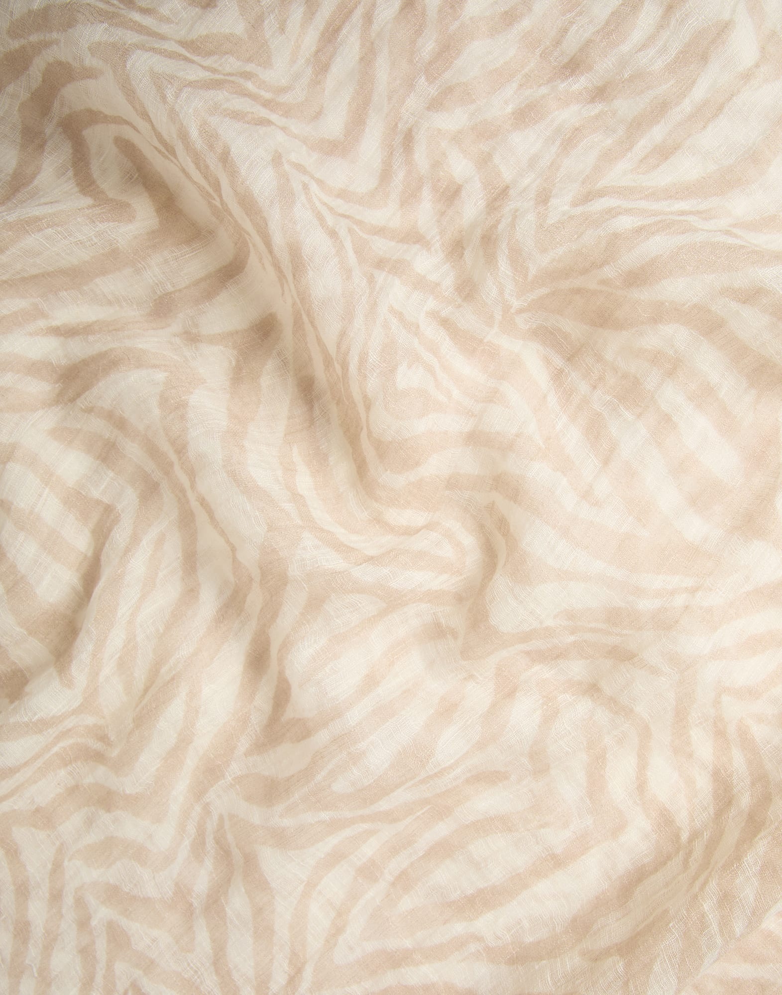 Brunello Cucinelli Ethnic print linen scarf | REVERSIBLE