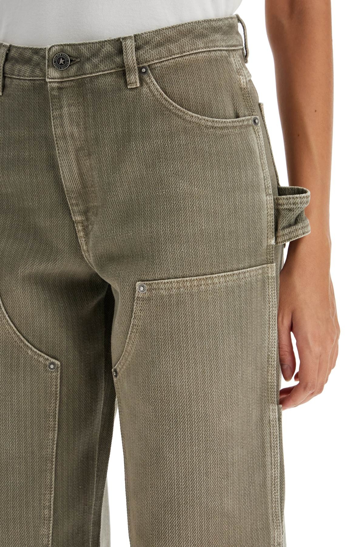 Golden Goose MARLEY PAINTER JEANS IN PINSTRIP | netdressed