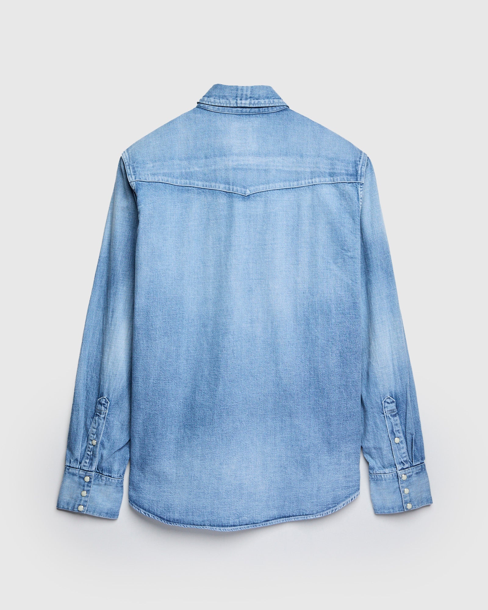 Social Sculpture Shirt Damaged in Light Indigo - 3