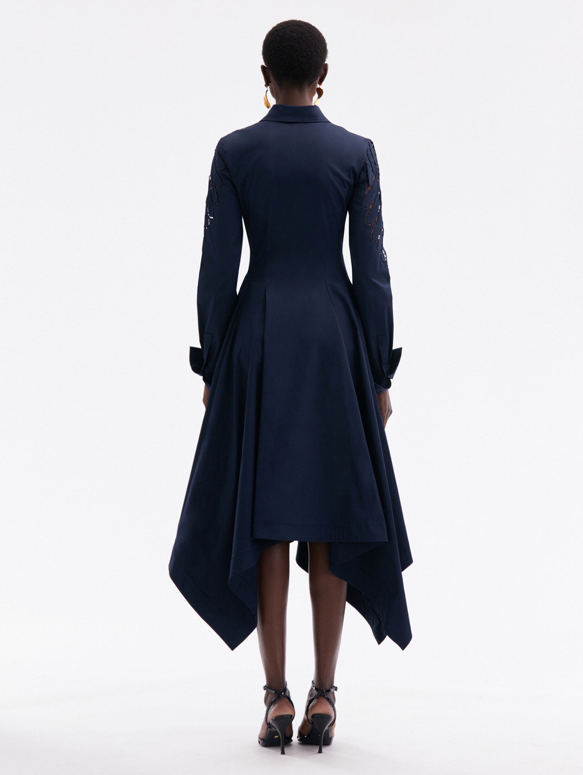 FERN CUTOUT COTTON TWILL DRESS - 2