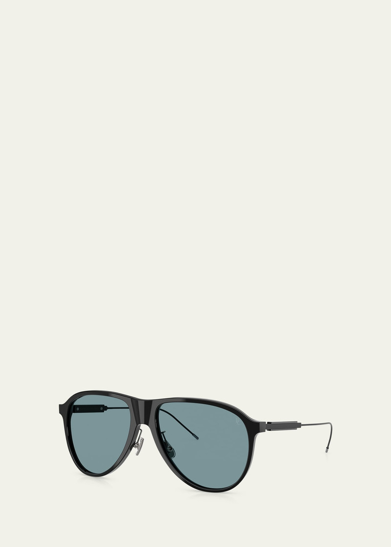 Brunello Cucinelli 0BC4011S Acetate Aviator Sunglasses outlook