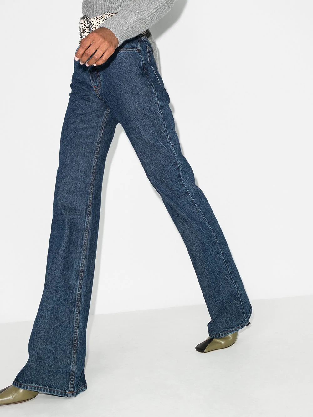 high-rise flared jeans - 2