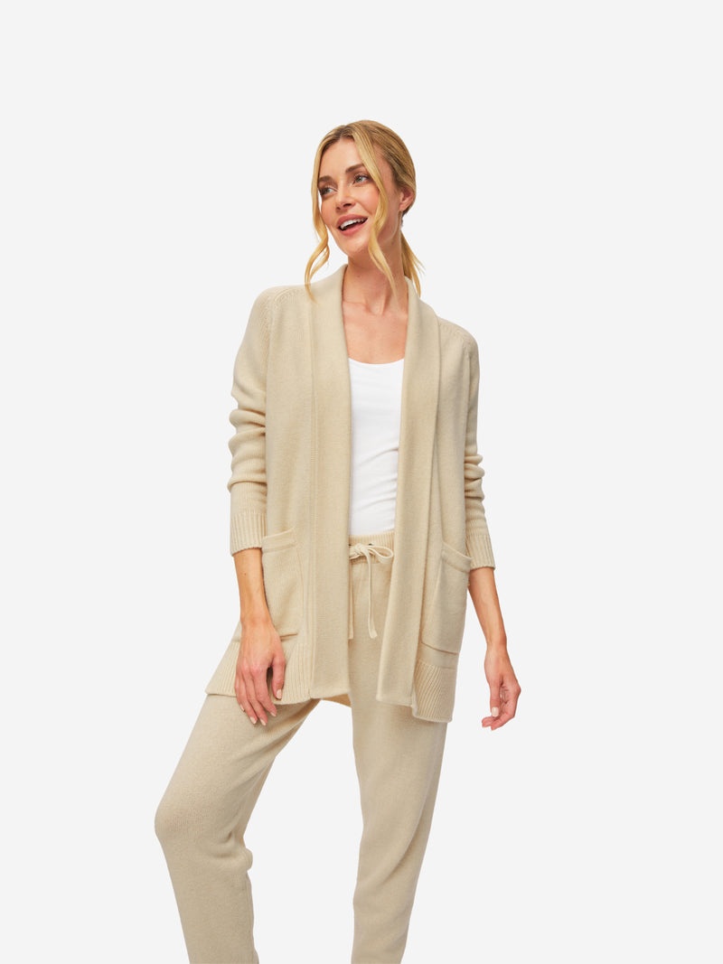 Women's Cardigan Nina 10 Cashmere Cream - 3