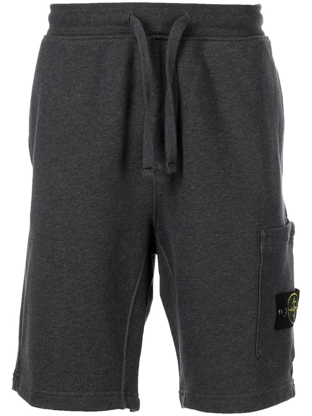 logo-patch sweat shorts - 1