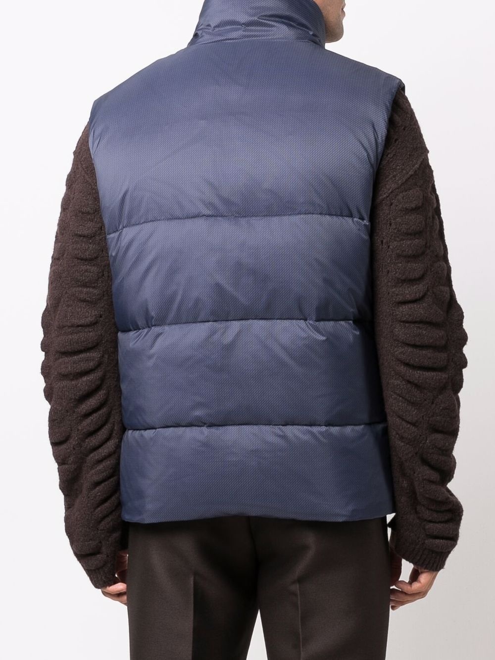 funnel-neck padded gilet - 4