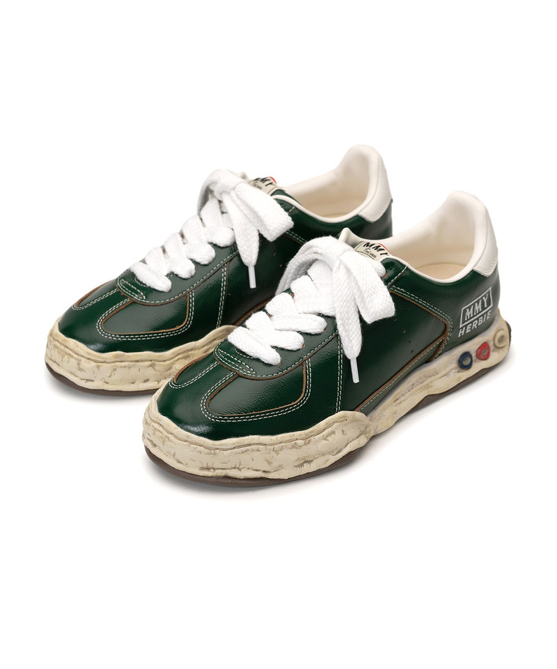 "HERBIE" OG Sole Wrinkled Leather Low-top Sneaker 26