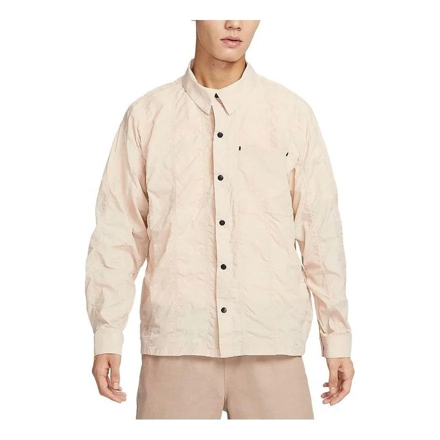 Nike Sportswear Tech Pack Woven Long-Sleeve Top 'Beige' FB7364-126 - 1