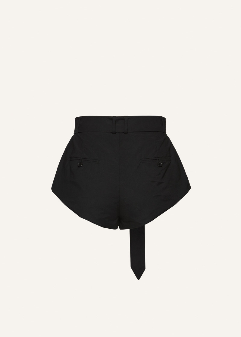 MAGDA BUTRYM Flared cotton shorts in black outlook