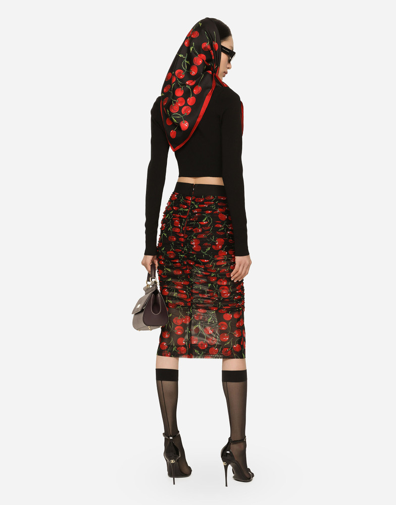 Cropped turtle-neck top 3