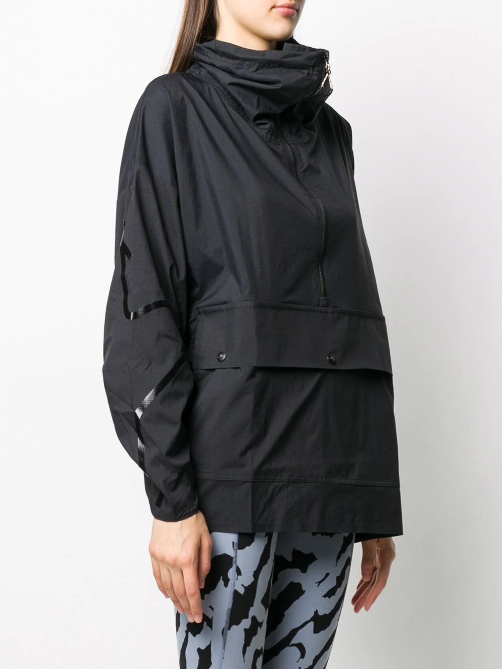 half-zip mid-length jacket - 3