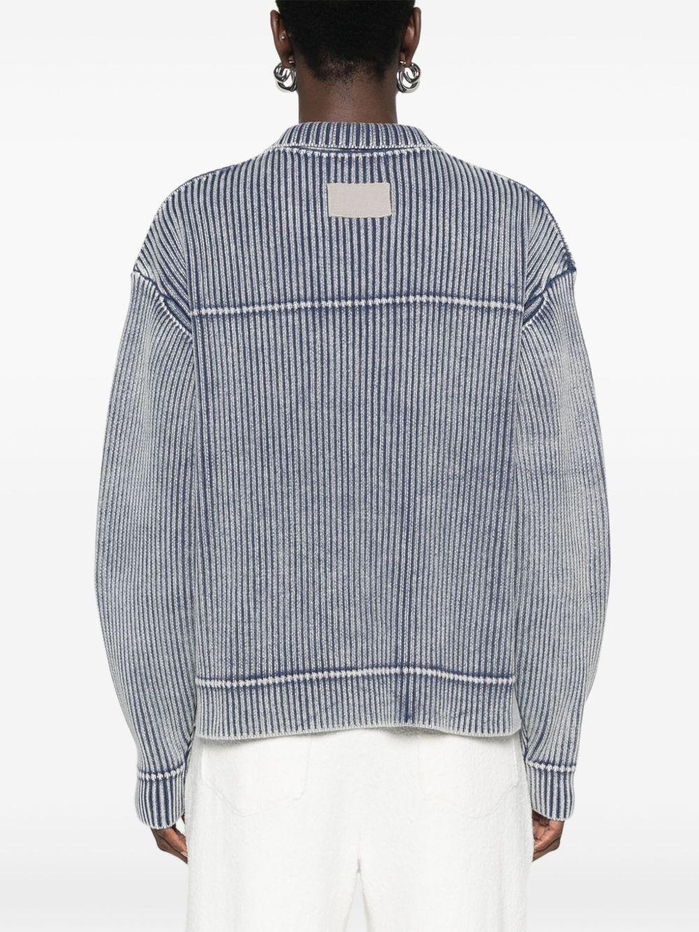 ribbed-knit cardigan - 4