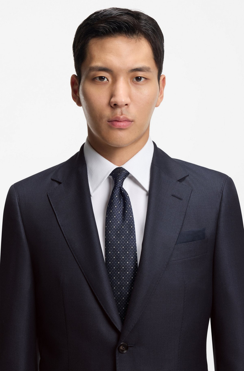 TWO-PIECE REGULAR-FIT SUIT IN VIRGIN WOOL AND SILK 4