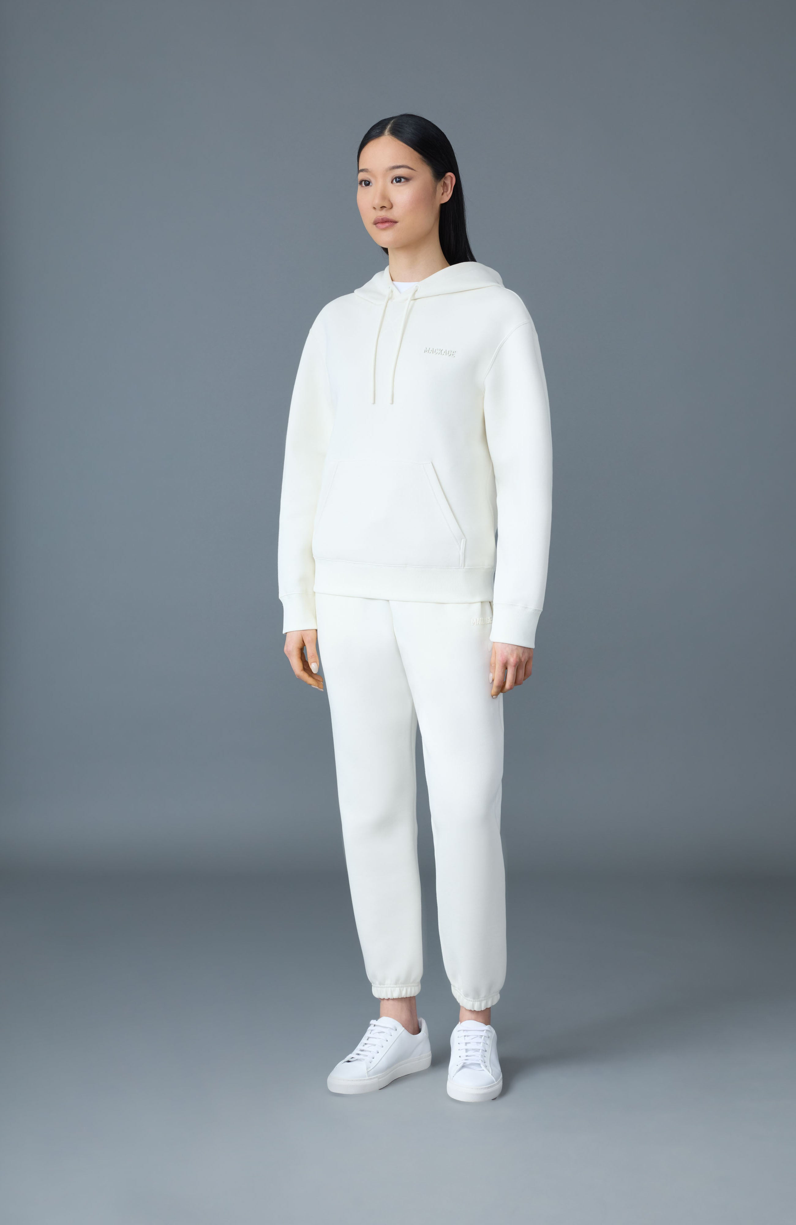 ZOSIA Double-Face Jersey Logo Hoodie - 3