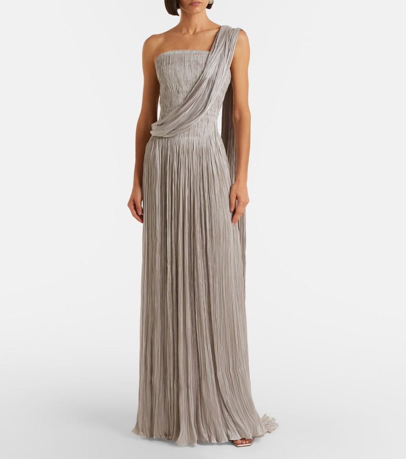 MARMAR HALIM Pleated bustier gown outlook