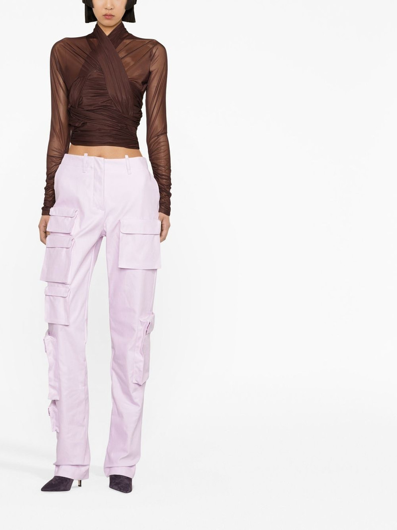 Off-White high-waisted cargo trousers outlook