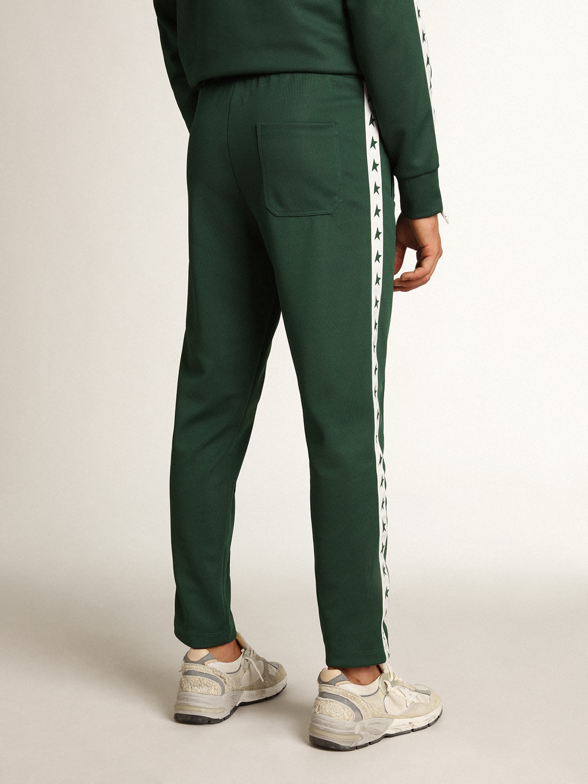 Men's bright green joggers - 5