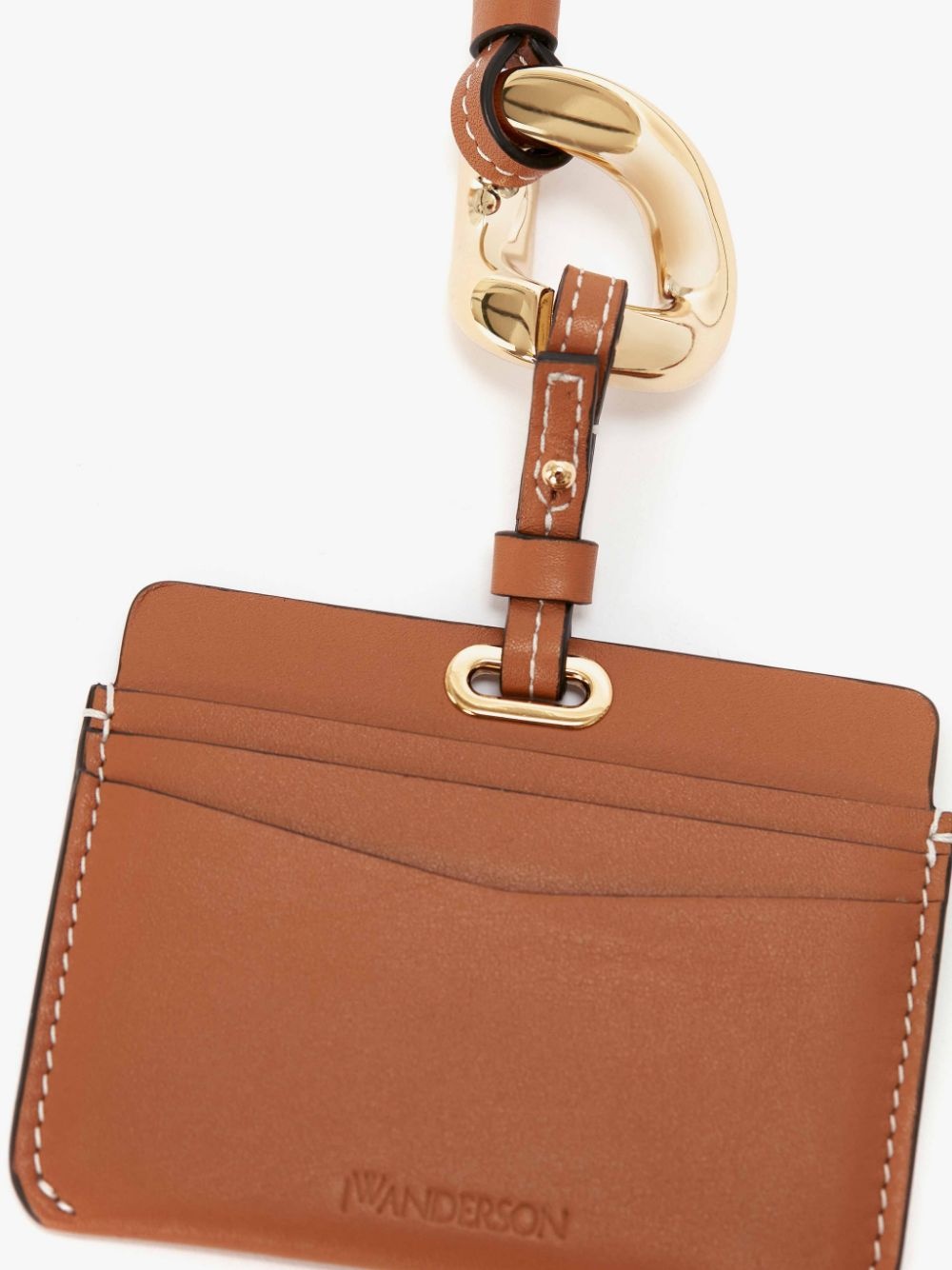 LEATHER CARDHOLDER WITH CHAIN LINK STRAP - 5