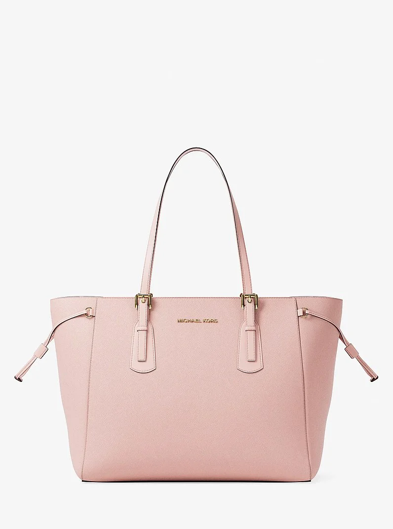 Voyager Large Saffiano Leather Tote Bag - 1