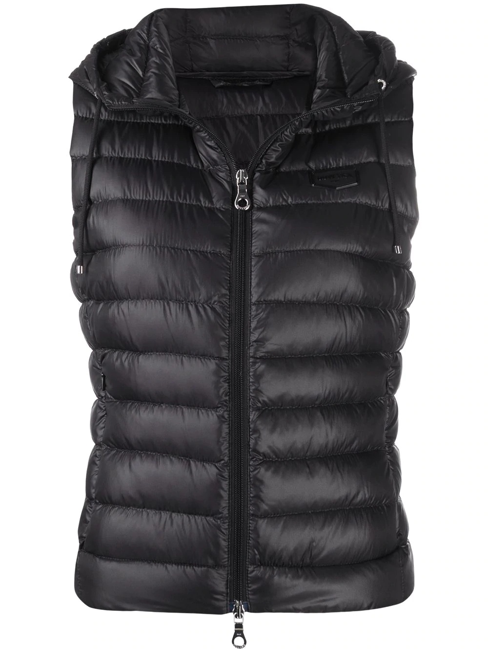 padded hooded gilet - 1