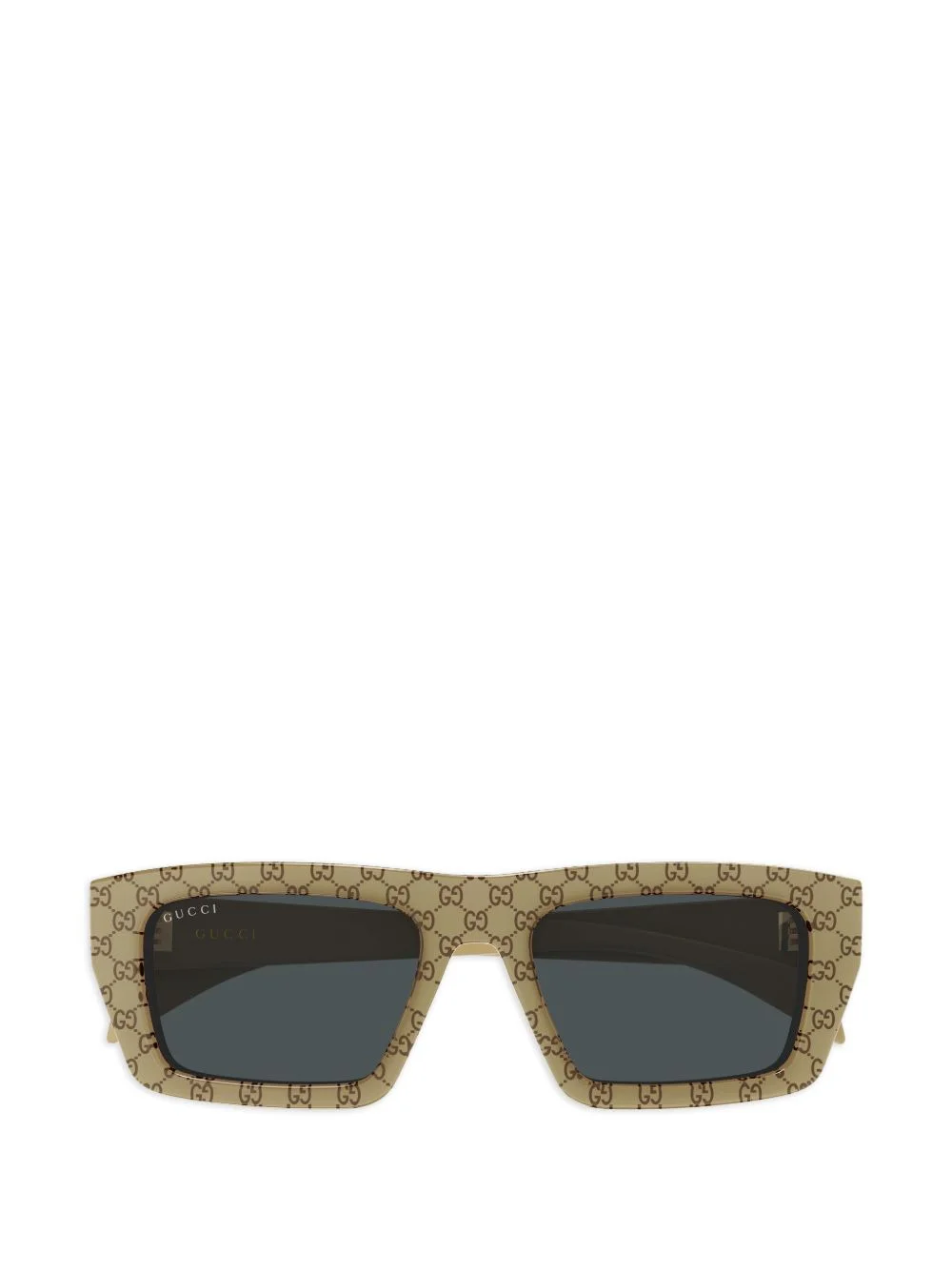 square-frame pattern sunglasses - 1