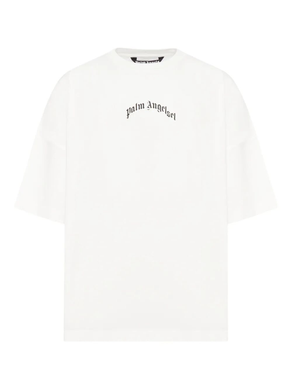 Palm Angels Men "Back Curved Logo Oversized" Short Sleeves T-Shirt - 1